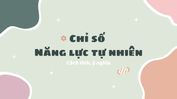 Chỉ số Năng lực tự nhiên trong thần số học và công thức tính