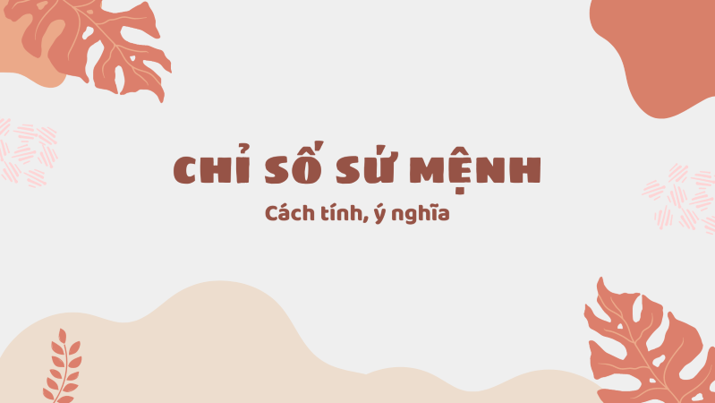 Chỉ số sứ mệnh và cách tính chỉ số sứ mệnh